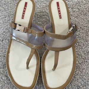 Prada Kitten Heel Sandals